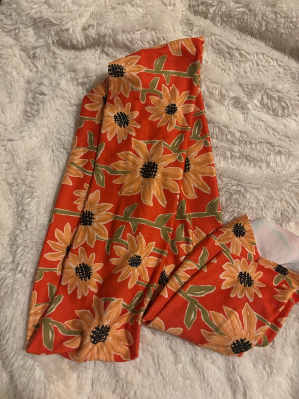 The Sassy Olive Black-Eyed Susan Head Wrap NWOT